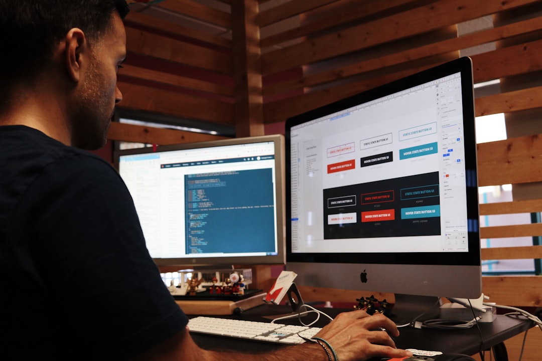 Developer checking site speed after choosing page builders