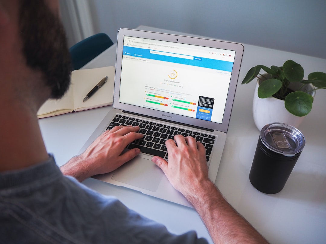 Developer load testing a website ahead of a traffic surge