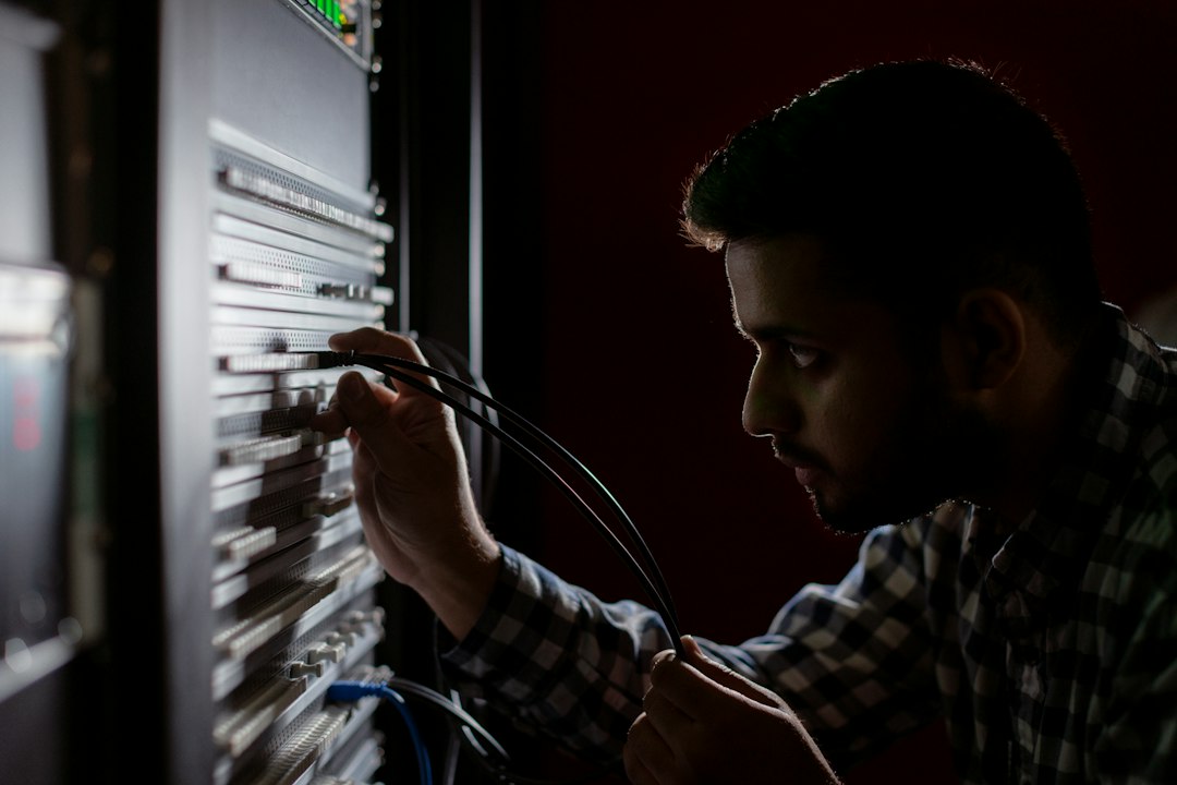 Engineer setting up a self-hosted feature flags server