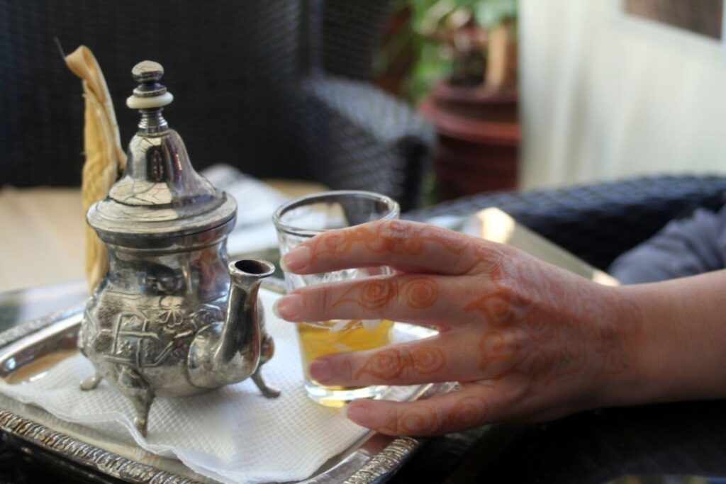 Moroccan new year traditions with family tea ceremony for setting resolutions and intentions