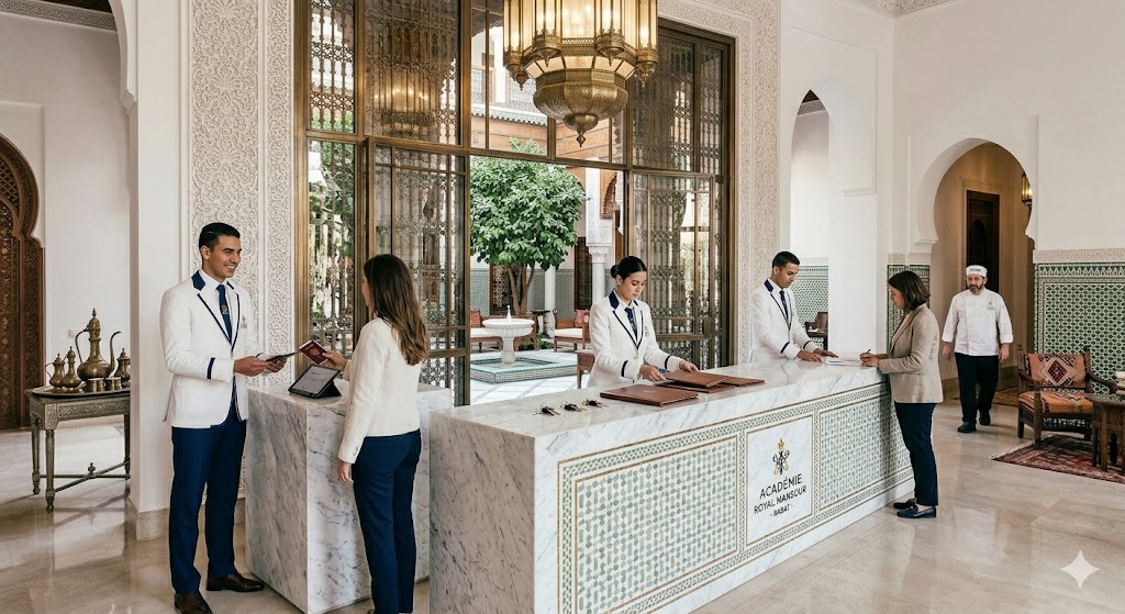 Royal Mansour Academy hospitality training international standards Rabat Morocco