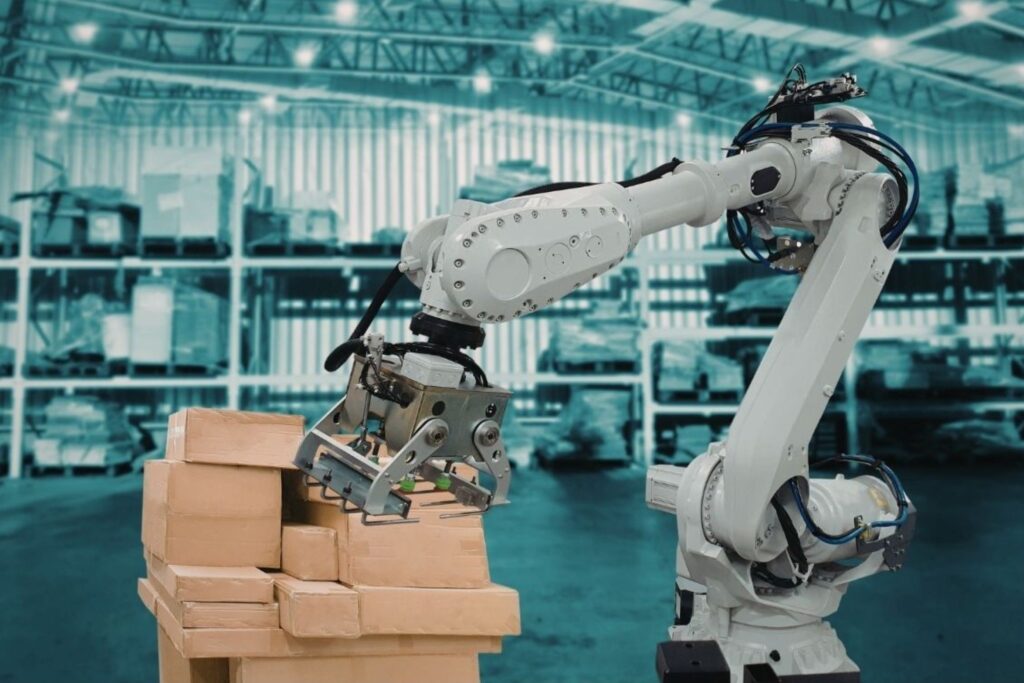 Dubai logistics hub with automated supply chain technology for efficient warehouse operations