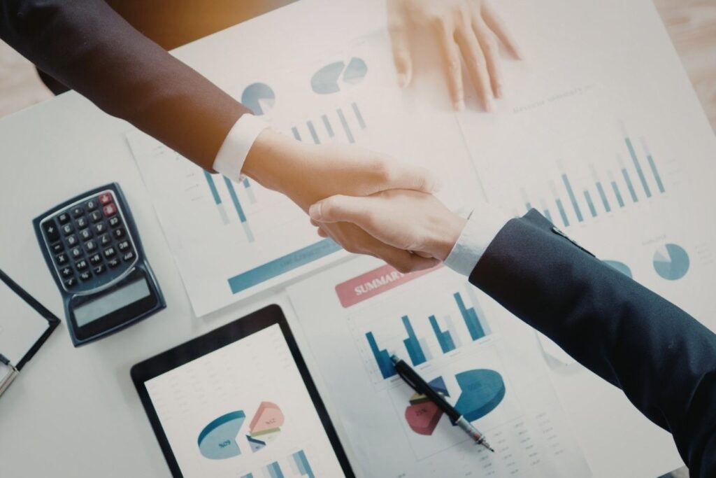 Business investment deal at Gulfood exhibition connecting F&B suppliers with Dubai importers