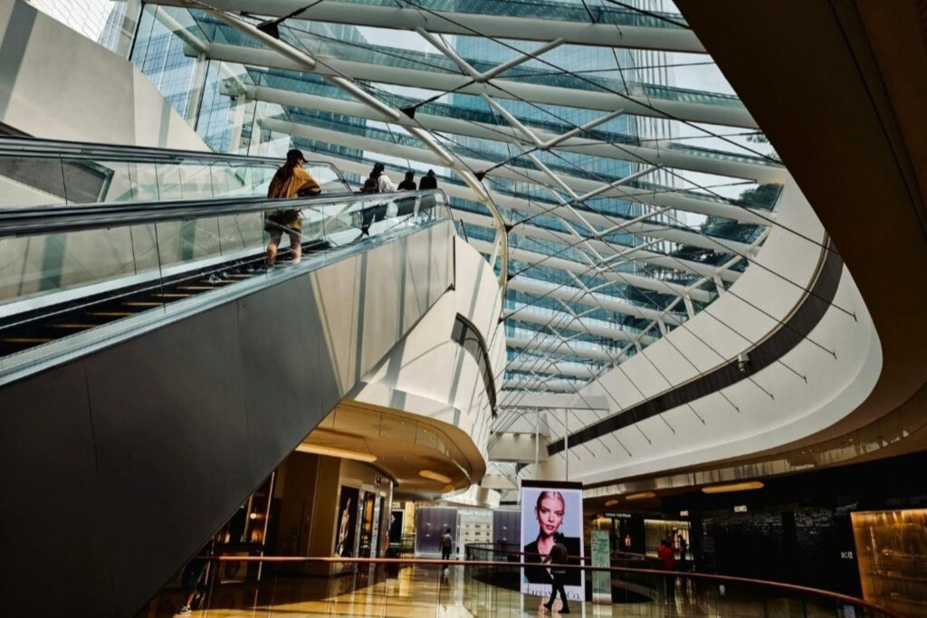 Dubai luxury fashion mall interior showcasing retail economics and high-end brand performance environment