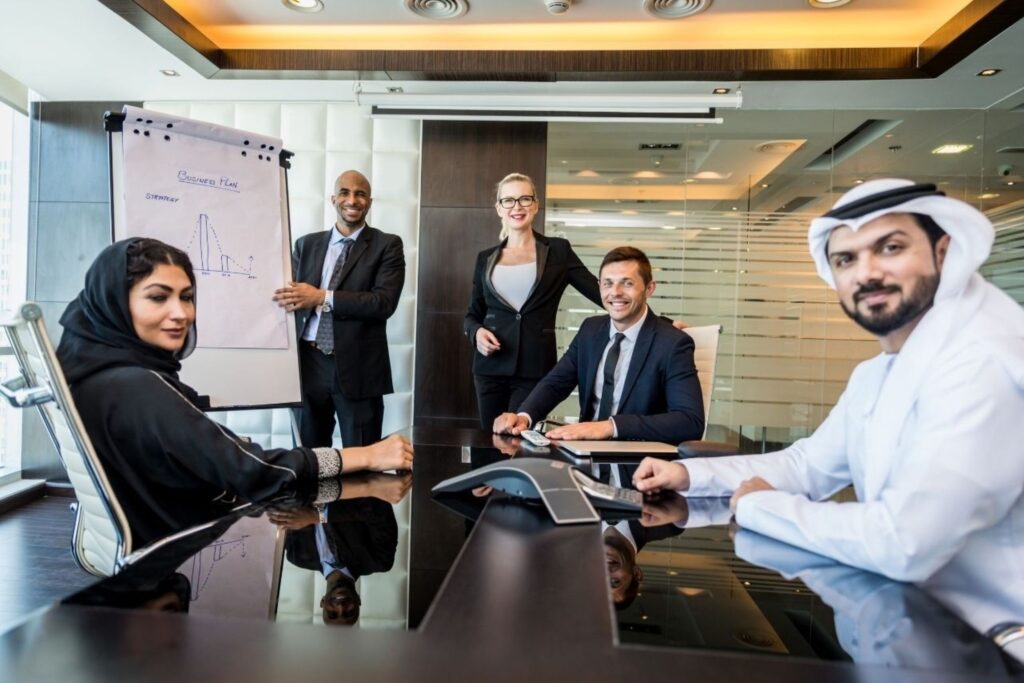 Dubai free zone business enthusiasts comparing DAFZA vs JAFZA setup options professionally
