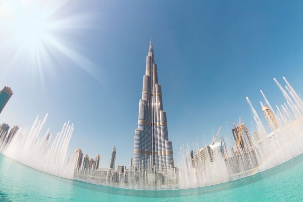 Dubai Mall summer shopping destination showing luxury brands and iconic fountain as top indoor escape in Dubai