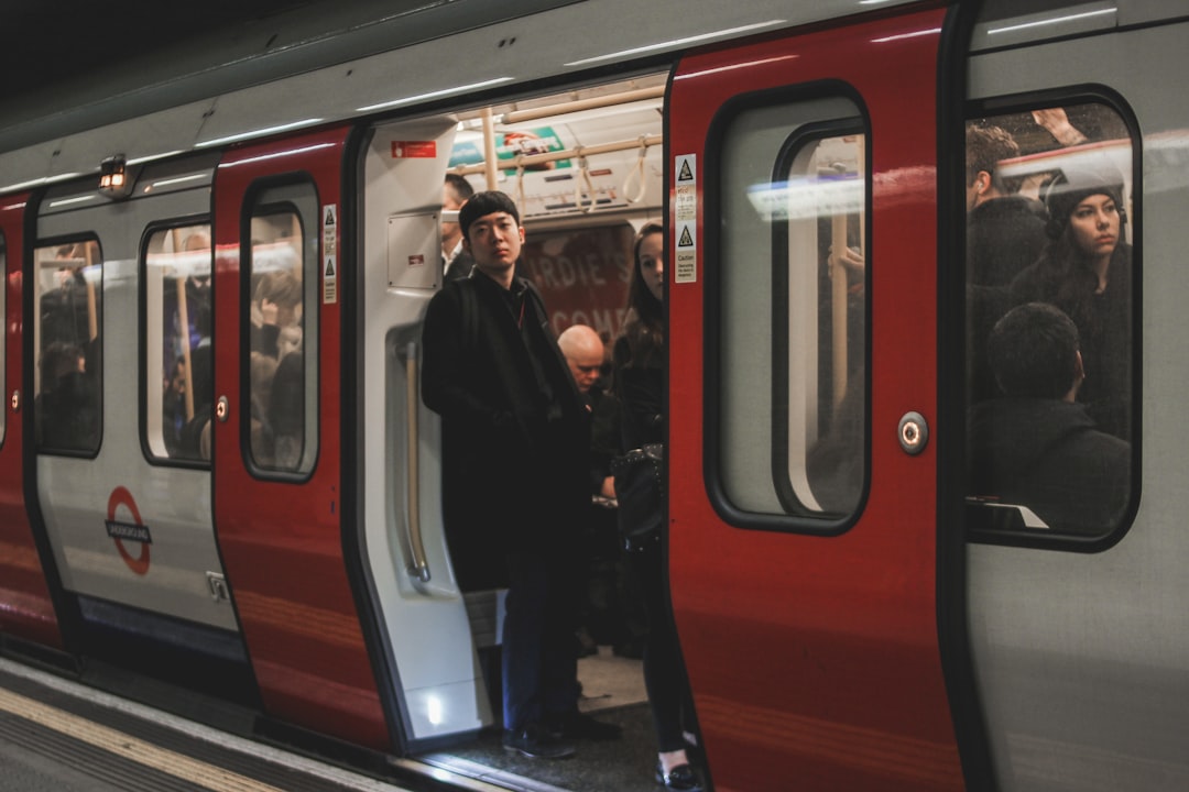 Commuters using the London Underground, a key part of car-free living in zone 2 London