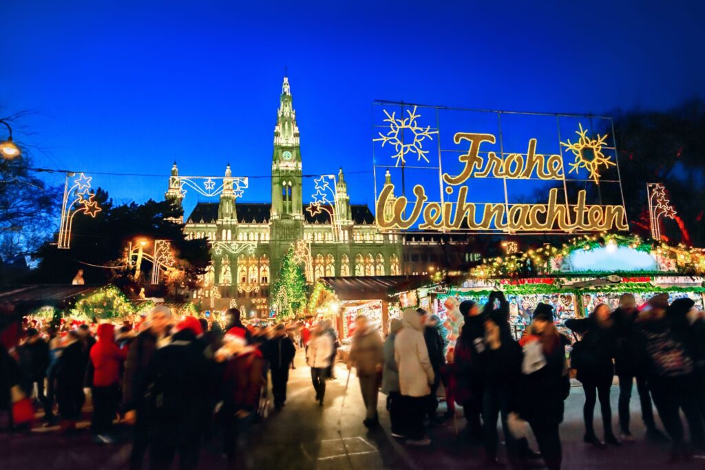 _City breaks in December feature magical Christmas markets across European squares with festive lights