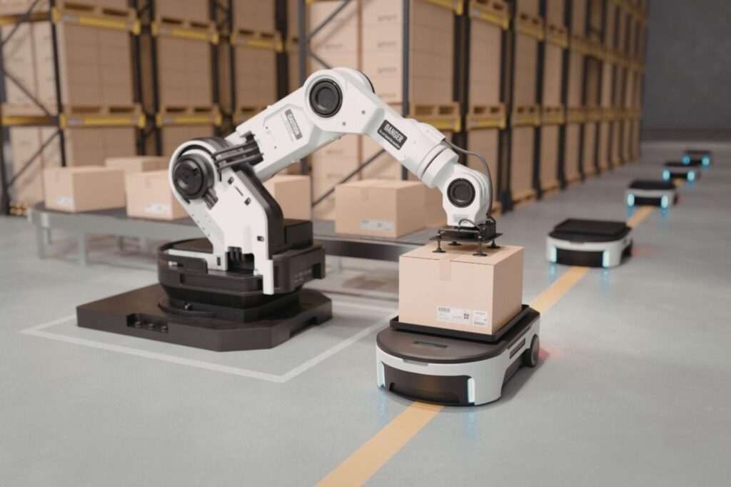 Rotterdam port logistics hub with automated supply chain technology for efficient operations