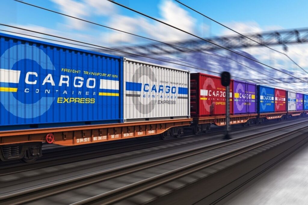 European logistics hub Rotterdam connecting port with supply chain rail freight operations