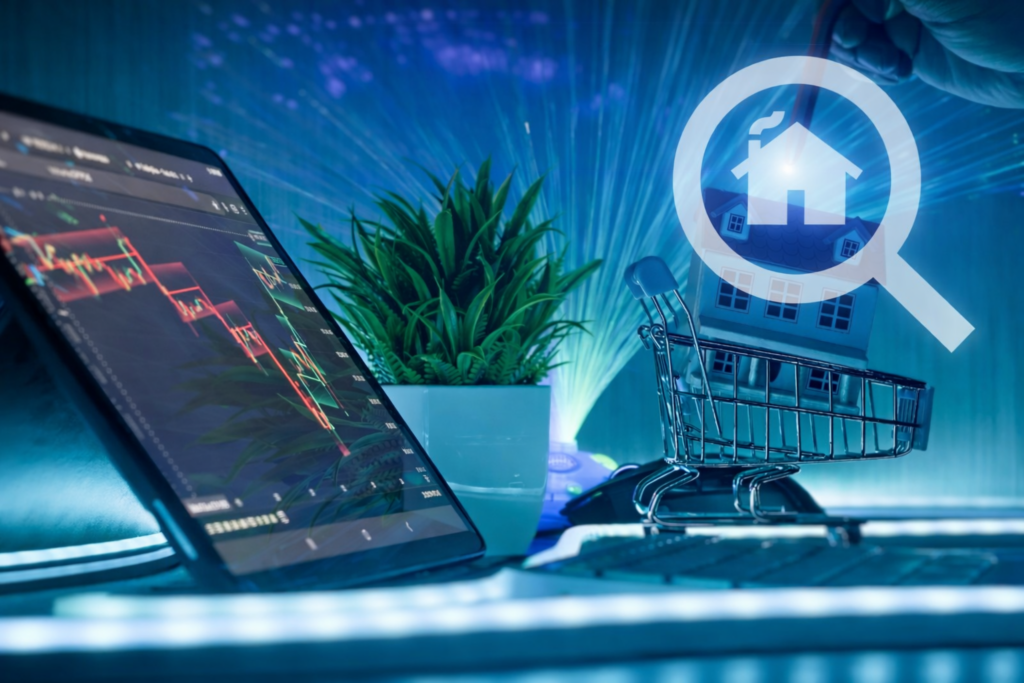 Real estate technology innovation with PropTech professionals using smart building management systems