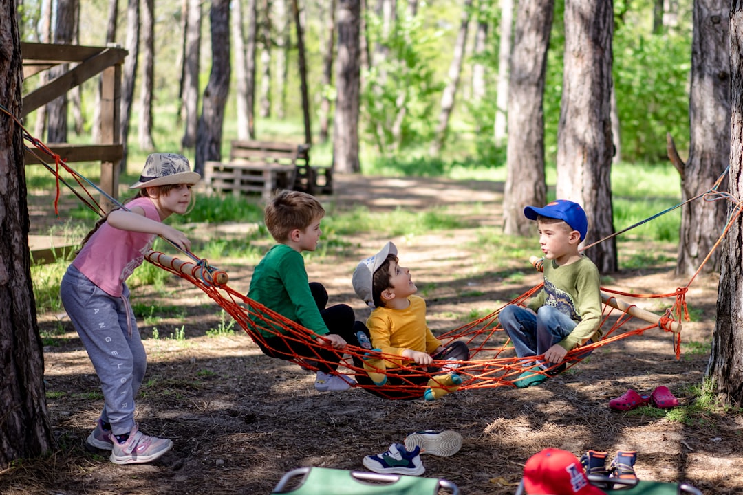 Children exploring European culture at EU summer camps through a hands-on outdoor workshop