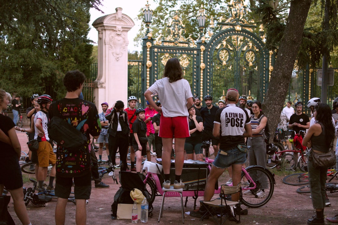 A group of women running together in an urban park as part of a European Week of Sport #BeActive programme