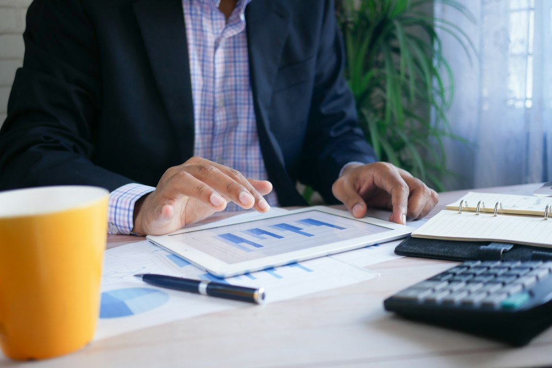 Analyst studying company guidance during earnings season