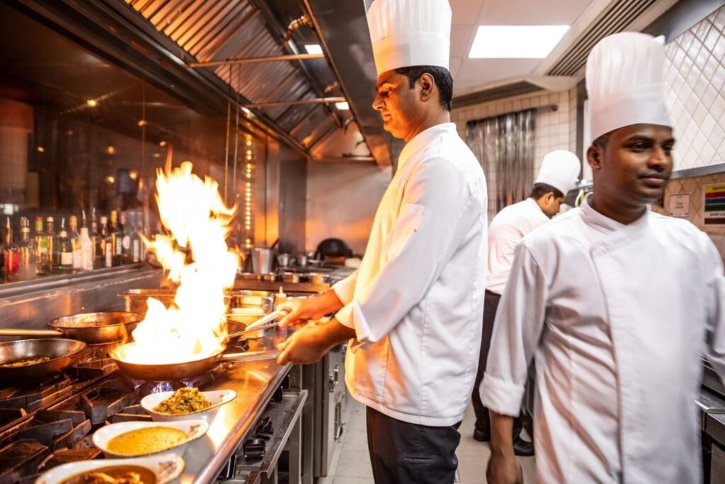 Indian Michelin restaurant investment with chef creating fine dining culinary economics value
